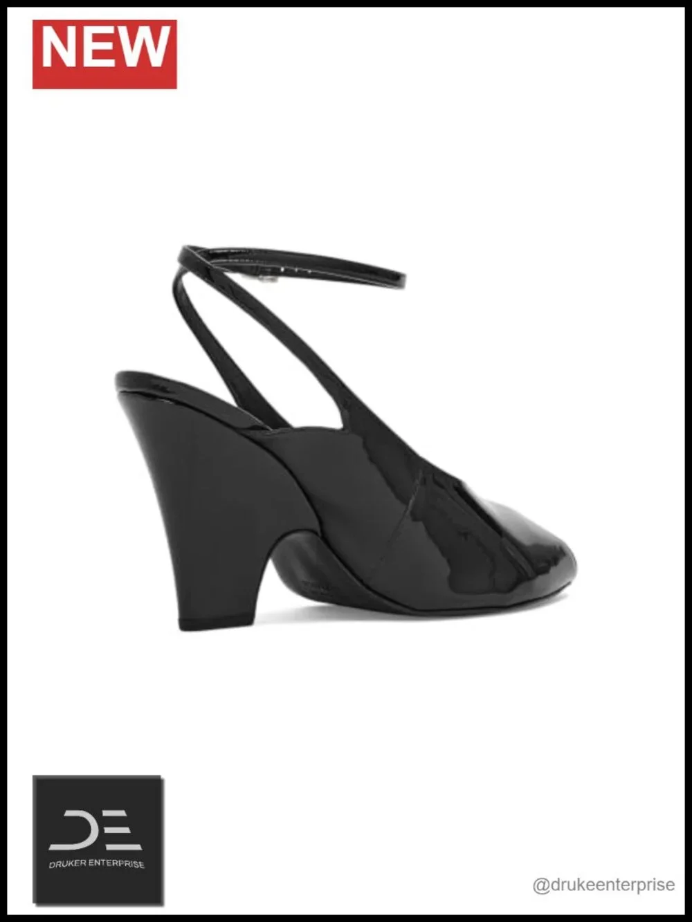 Leather Block Heel Peep Toe Pumps Women's Dress Shoes Architectural Heel